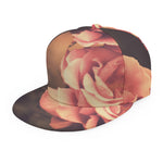 Vintage Rose Print Snapback Cap