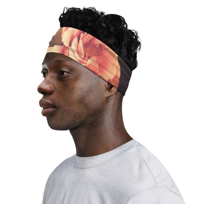 Vintage Rose Print Sports Headband
