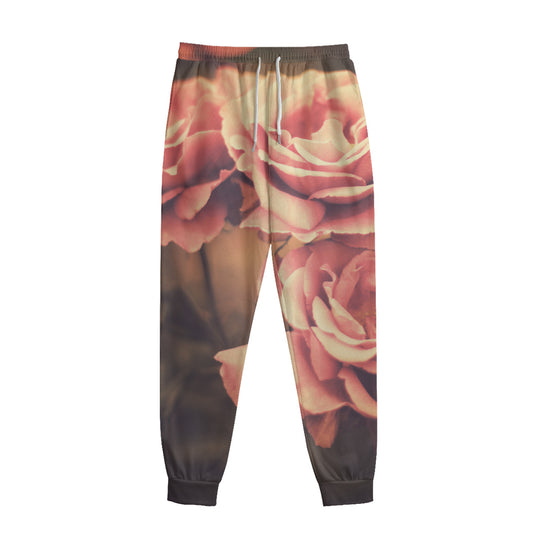 Vintage Rose Print Sweatpants