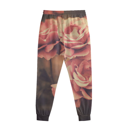 Vintage Rose Print Sweatpants