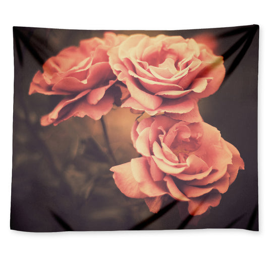 Vintage Rose Print Tapestry