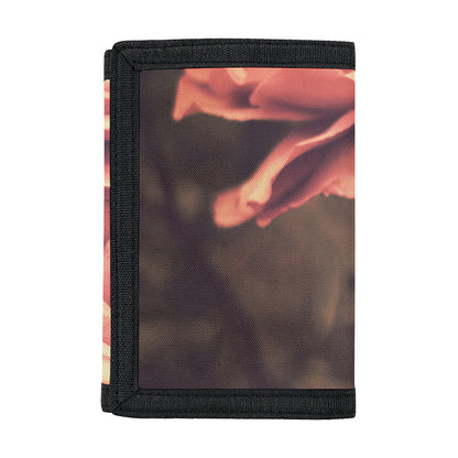 Vintage Rose Print Trifold Wallet