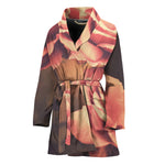 Vintage Rose Print Women's Bathrobe