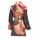 Vintage Rose Print Women's Bathrobe