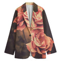 Vintage Rose Print Women's Blazer