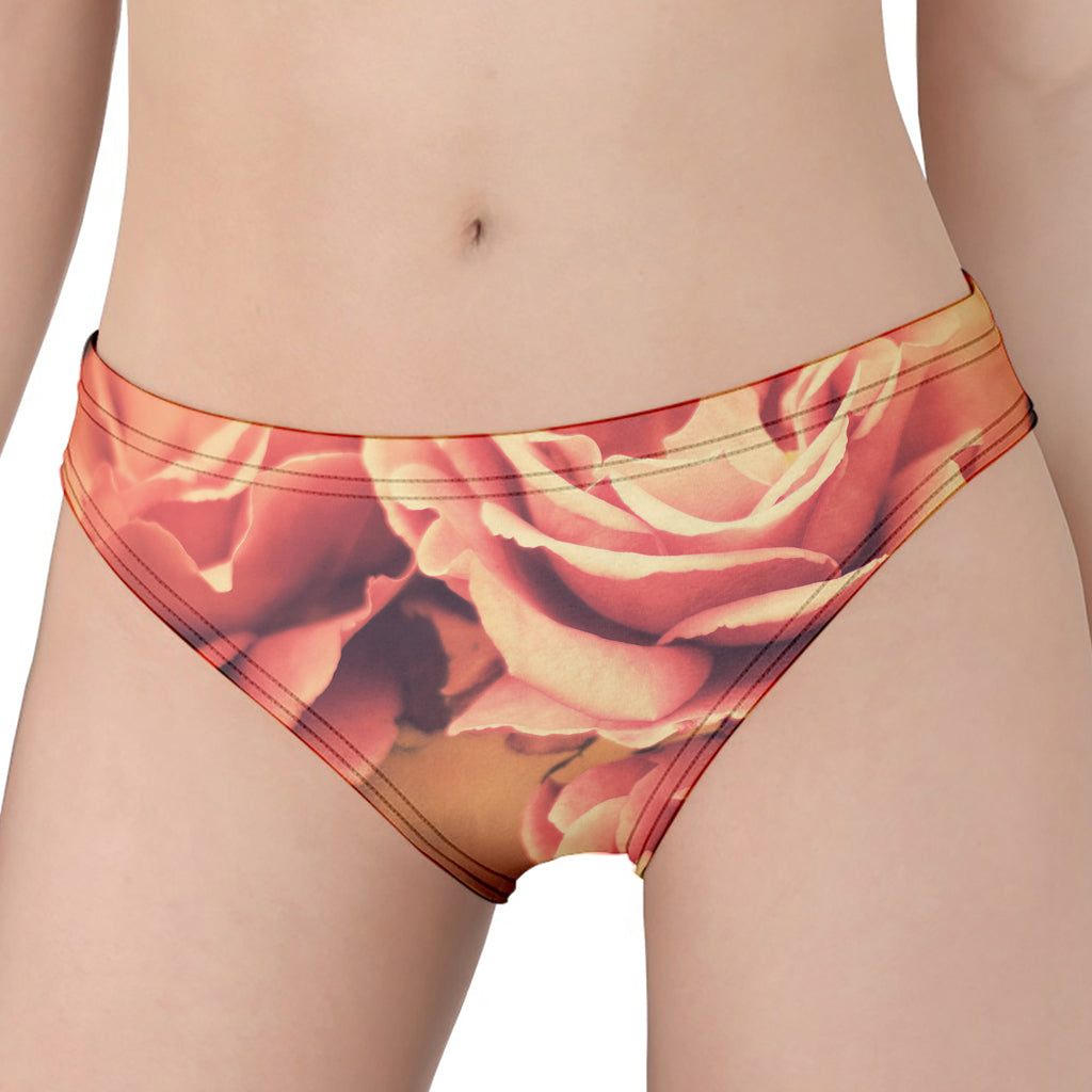 Vintage Rose Print Women's Panties