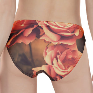 Vintage Rose Print Women's Panties