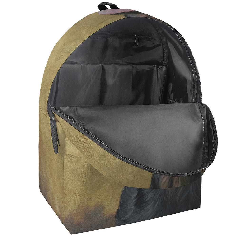Vintage Rottweiler Portrait Print Backpack