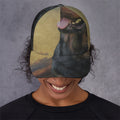 Vintage Rottweiler Portrait Print Baseball Cap