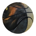 Vintage Rottweiler Portrait Print Basketball