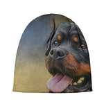 Vintage Rottweiler Portrait Print Beanie