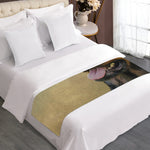 Vintage Rottweiler Portrait Print Bed Runner