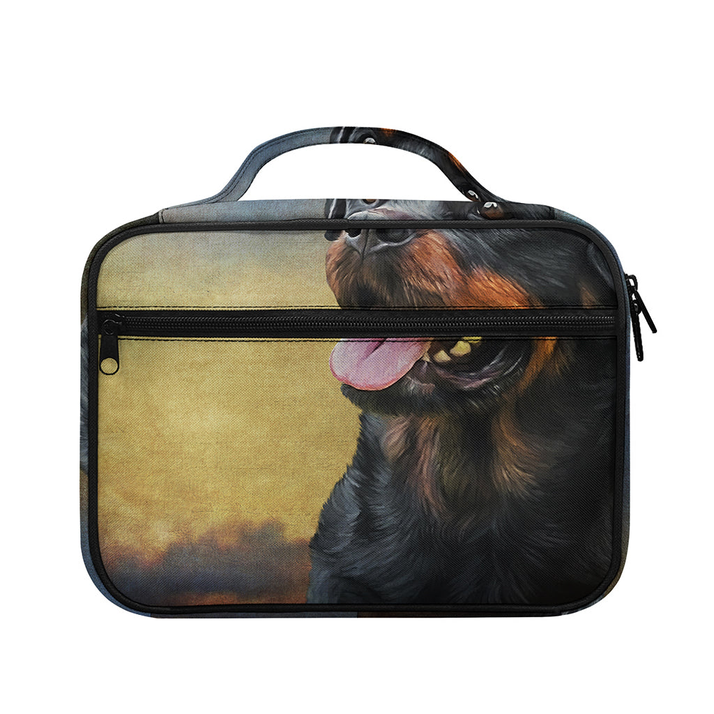 Vintage Rottweiler Portrait Print Briefcase Bible Bag