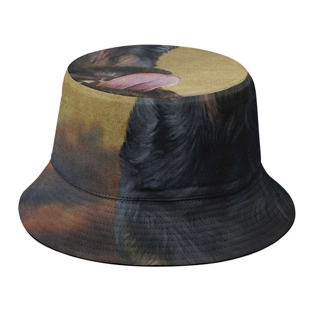 Vintage Rottweiler Portrait Print Bucket Hat