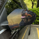 Vintage Rottweiler Portrait Print Car Side Mirror Covers