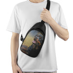 Vintage Rottweiler Portrait Print Chest Bag