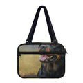 Vintage Rottweiler Portrait Print Double Strap Bible Bag