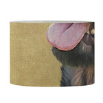Vintage Rottweiler Portrait Print Drum Lamp Shade