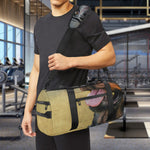 Vintage Rottweiler Portrait Print Gym Bag