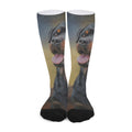Vintage Rottweiler Portrait Print Long Socks