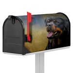 Vintage Rottweiler Portrait Print Mailbox Cover