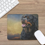 Vintage Rottweiler Portrait Print Mouse Pad