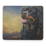 Vintage Rottweiler Portrait Print Mouse Pad