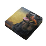 Vintage Rottweiler Portrait Print Outdoor Seat Cushion Cover