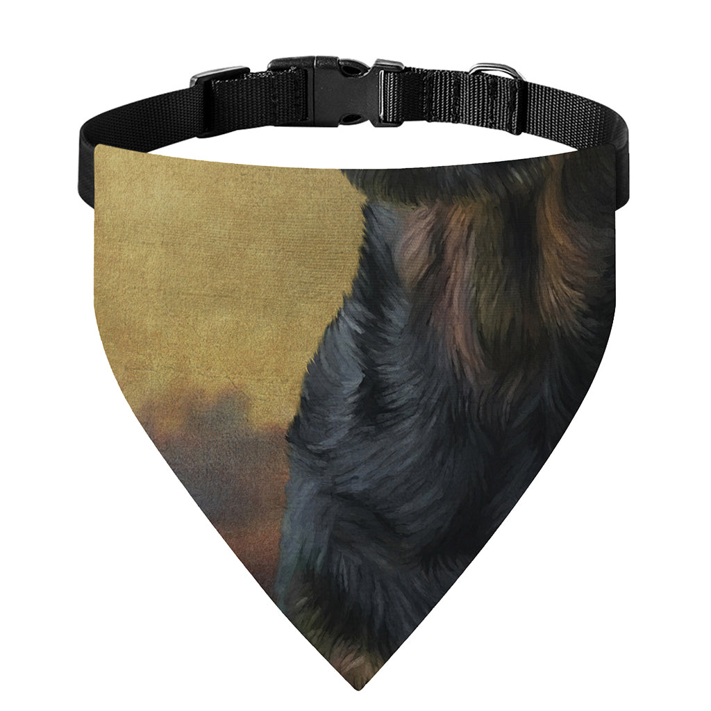 Vintage Rottweiler Portrait Print Over The Collar Dog Bandana