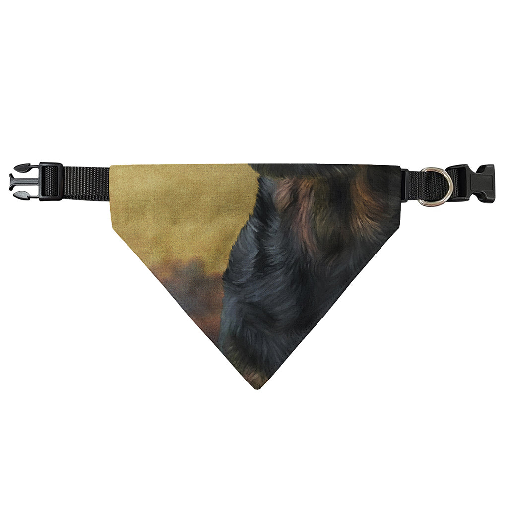 Vintage Rottweiler Portrait Print Over The Collar Dog Bandana