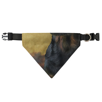 Vintage Rottweiler Portrait Print Over The Collar Dog Bandana