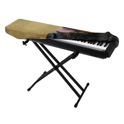 Vintage Rottweiler Portrait Print Piano Keyboard Cover