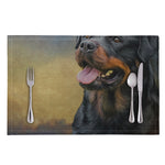 Vintage Rottweiler Portrait Print Placemat