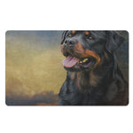 Vintage Rottweiler Portrait Print Polyester Doormat