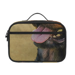 Vintage Rottweiler Portrait Print Portable Lunch Bag