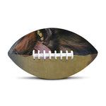 Vintage Rottweiler Portrait Print Rugby Ball