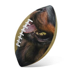 Vintage Rottweiler Portrait Print Rugby Ball
