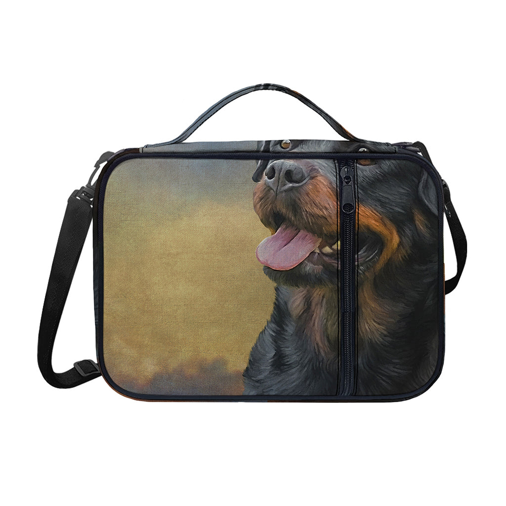 Vintage Rottweiler Portrait Print Shoulder Strap Bible Bag