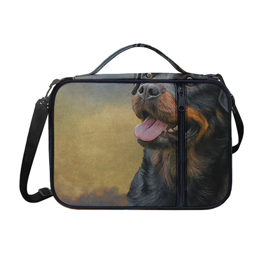Vintage Rottweiler Portrait Print Shoulder Strap Bible Bag