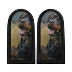 Vintage Rottweiler Portrait Print Skillet Handle Cover