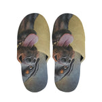 Vintage Rottweiler Portrait Print Slippers