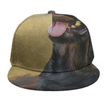 Vintage Rottweiler Portrait Print Snapback Cap