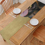 Vintage Rottweiler Portrait Print Table Runner