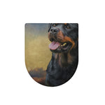 Vintage Rottweiler Portrait Print Toilet Lid Cover