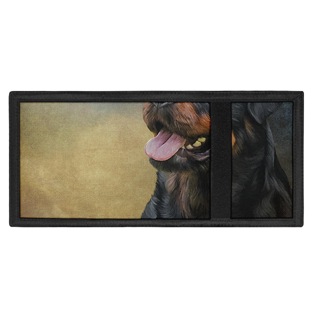Vintage Rottweiler Portrait Print Trifold Wallet