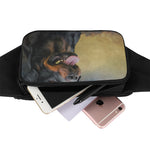 Vintage Rottweiler Portrait Print Waist Bag