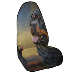 Vintage Rottweiler Portrait Print Waterproof Car Seat Cover
