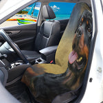Vintage Rottweiler Portrait Print Waterproof Car Seat Cover