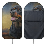 Vintage Rottweiler Portrait Print Waterproof Car Seat Cover