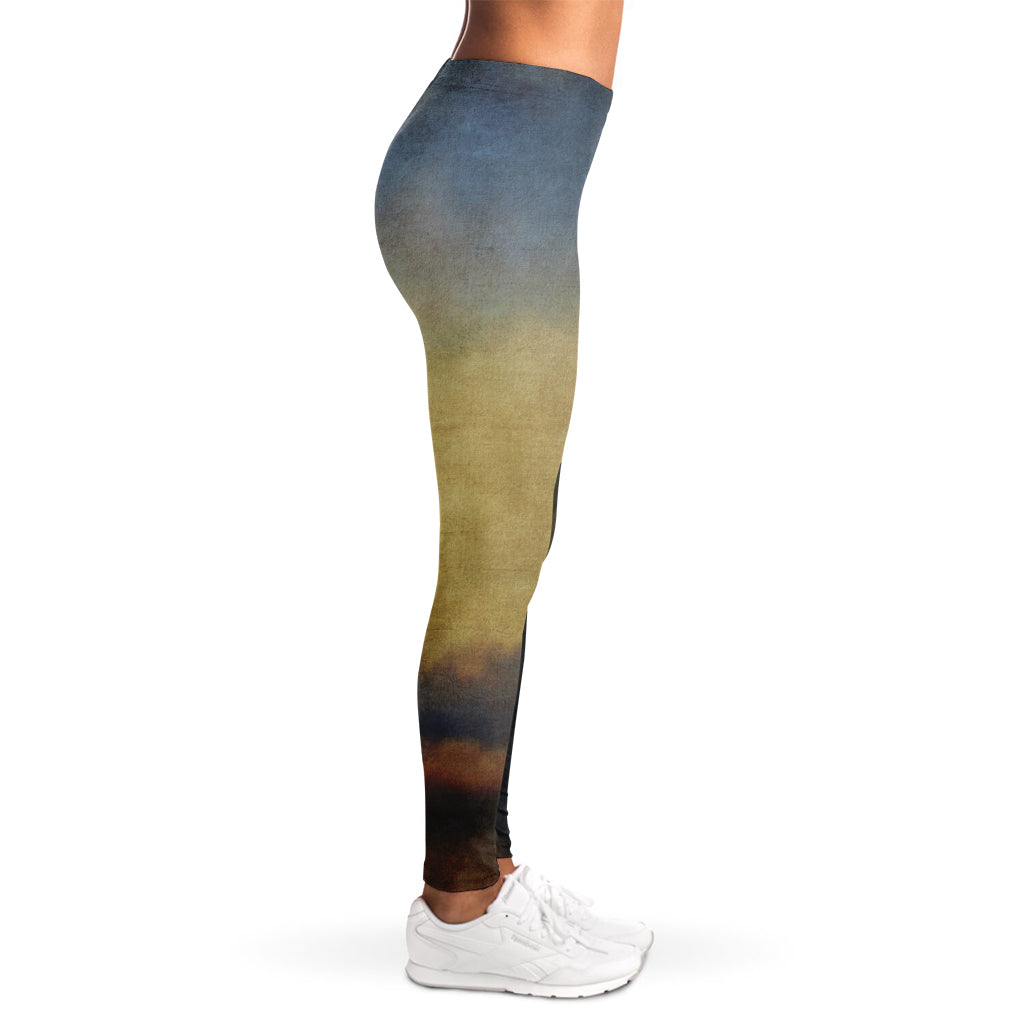 Vintage Rottweiler Portrait Print Women's Leggings